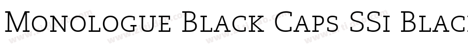 Monologue Black Caps SSi Black Small Caps字体转换